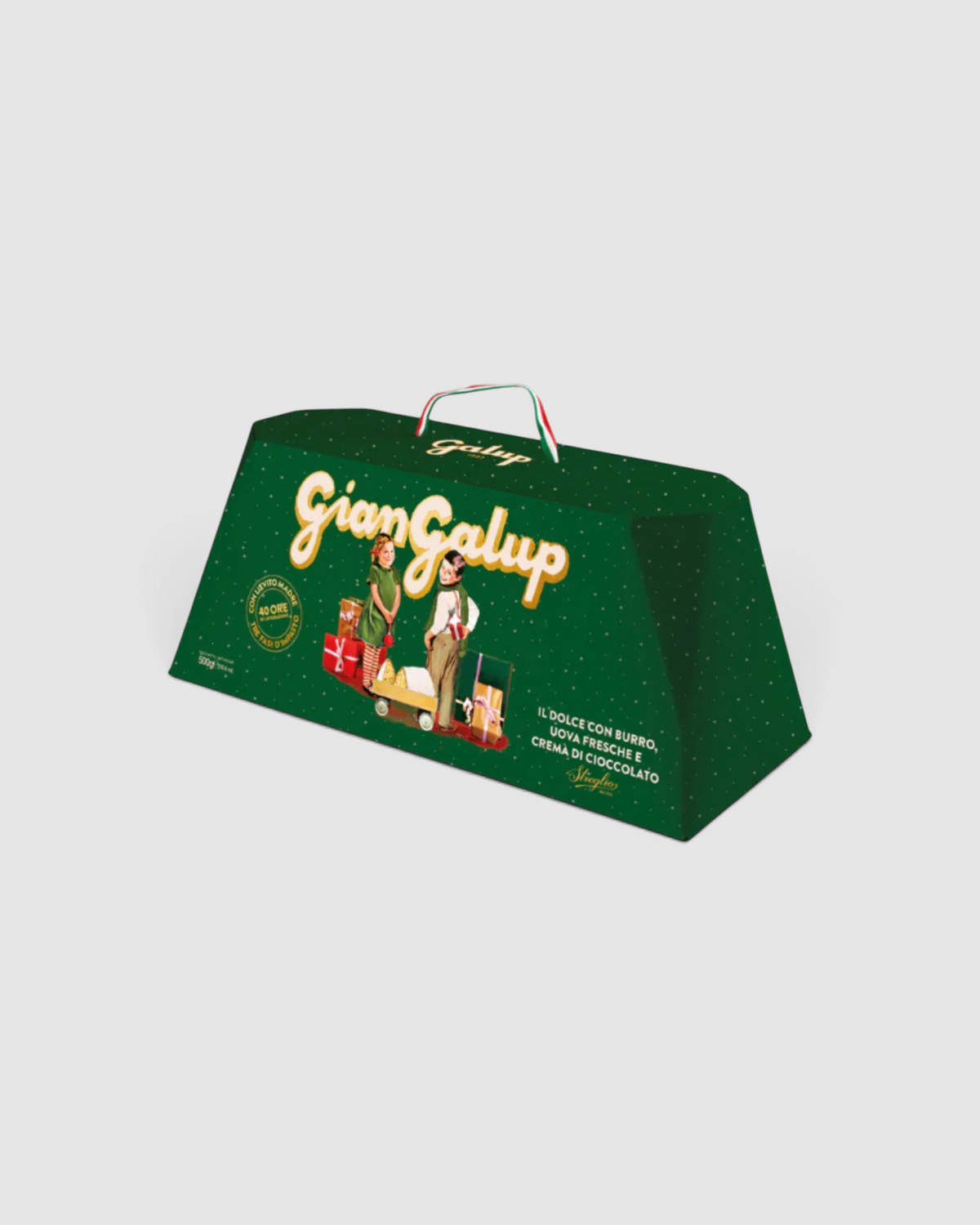 Giangalup farcito al gianduja Toy Edition 900 g - Galup, confezione del prodotto
