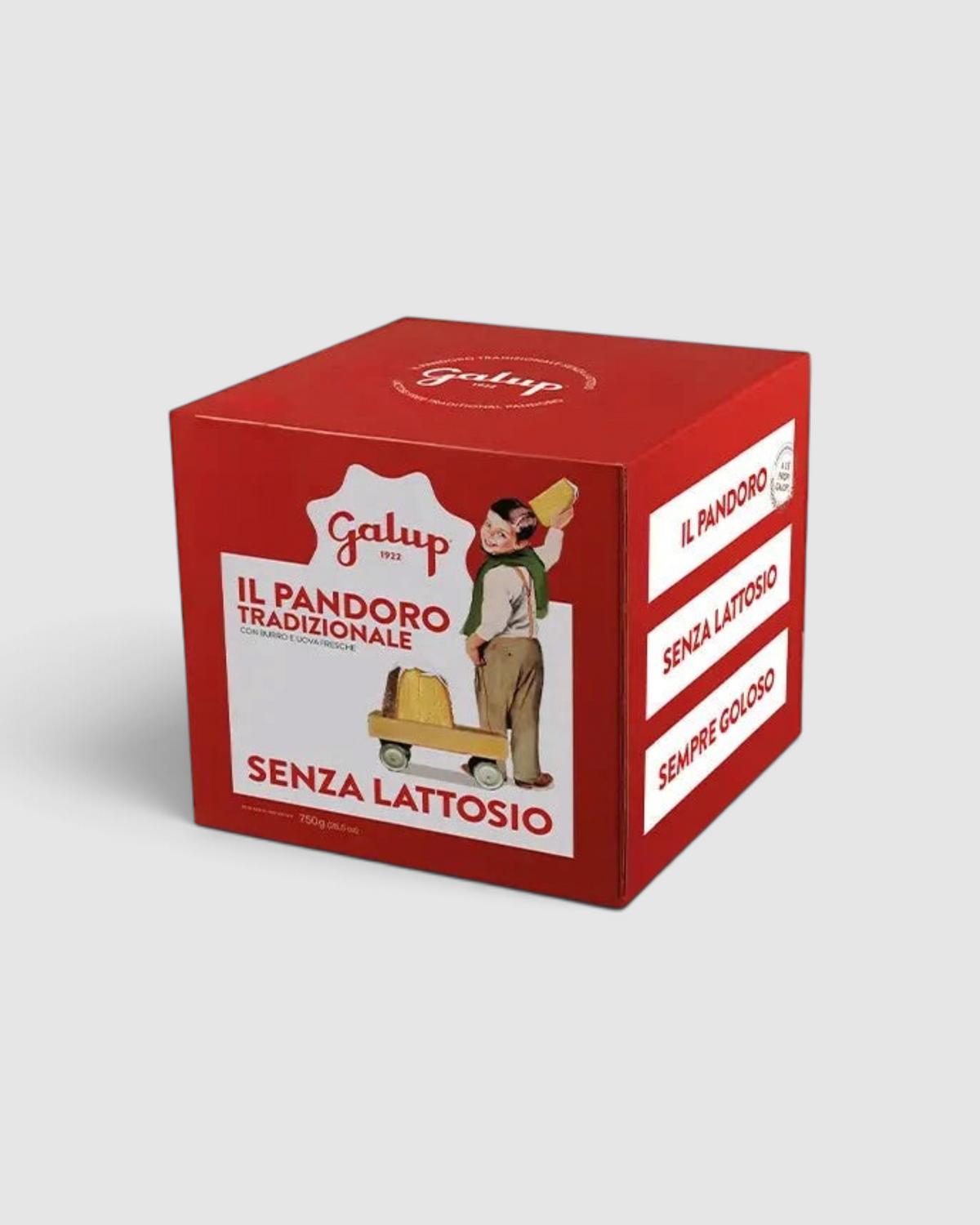 Pandoro classico senza lattosio 750 g - Galup, confezione del prodotto