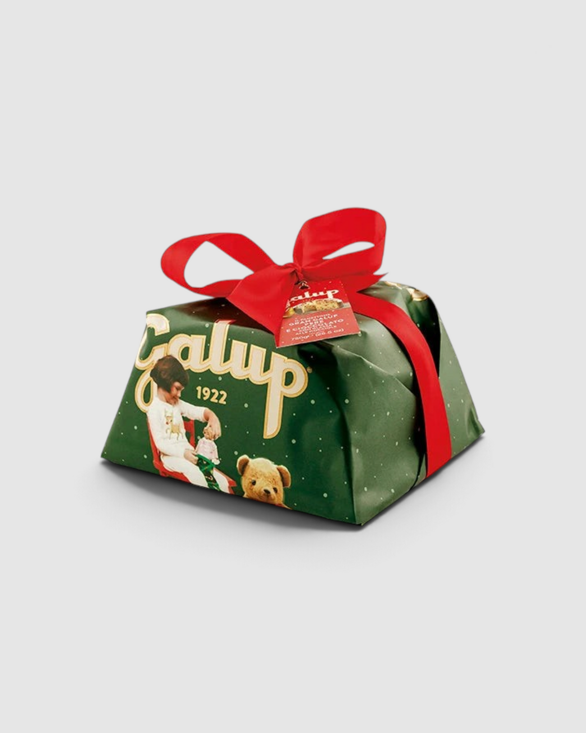 Panettone pera e cioccolato Toy Edition 750 g - Galup, confezione del prodotto