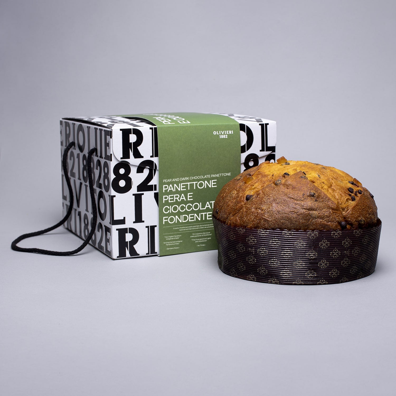 Panettone Pere e Cioccolato Fondente - Olivieri 1882