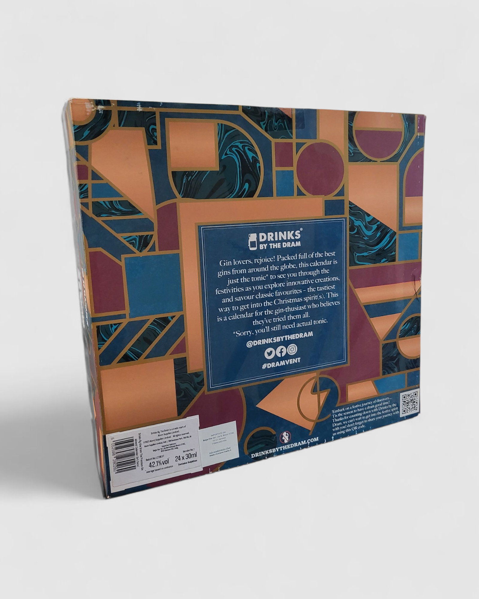 The Gin Advent Premium Edition Art Deco Advent Calendar - Drinks by the Dram