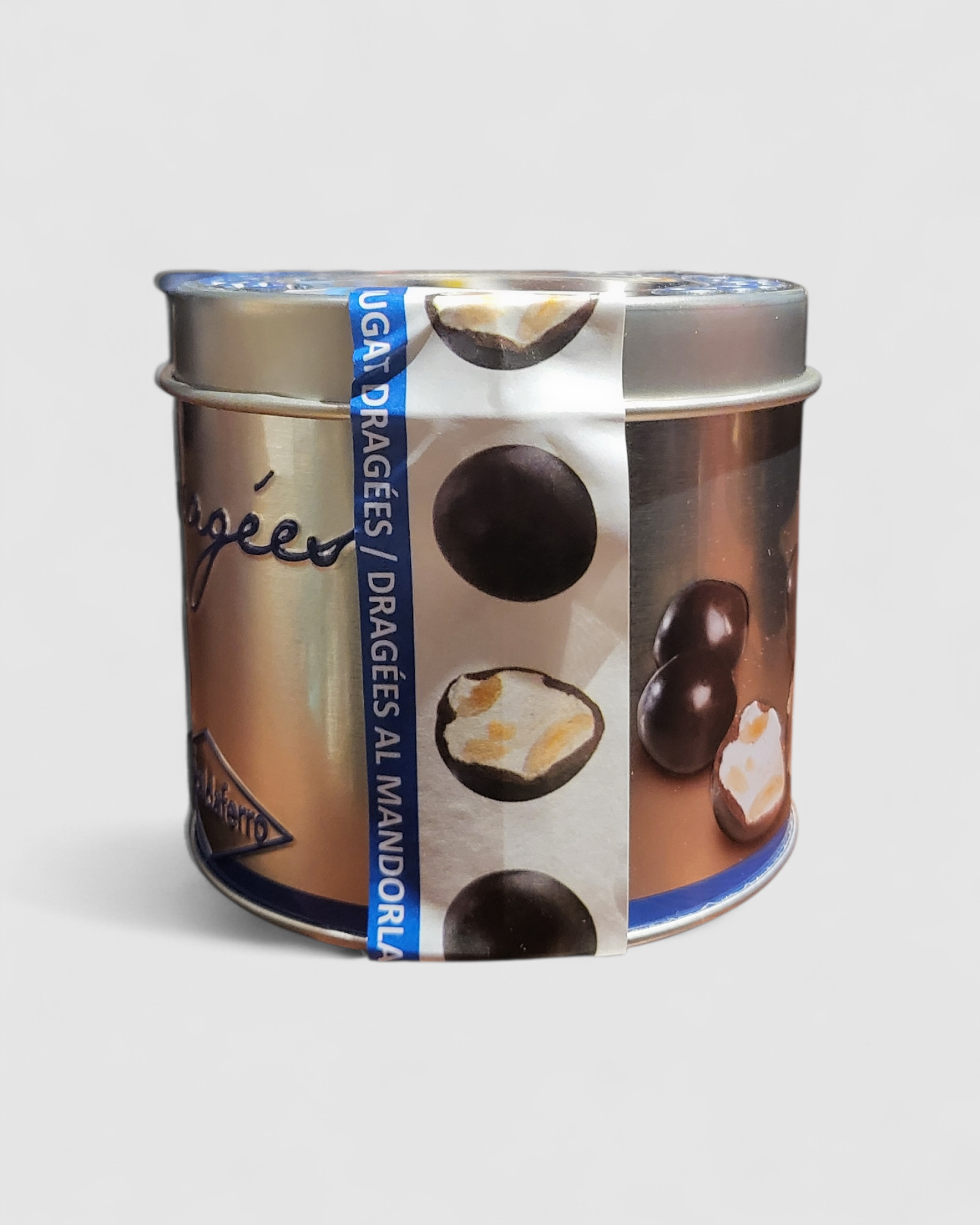 Dragees di torrone alle mandorle in lattina - Scaldaferro