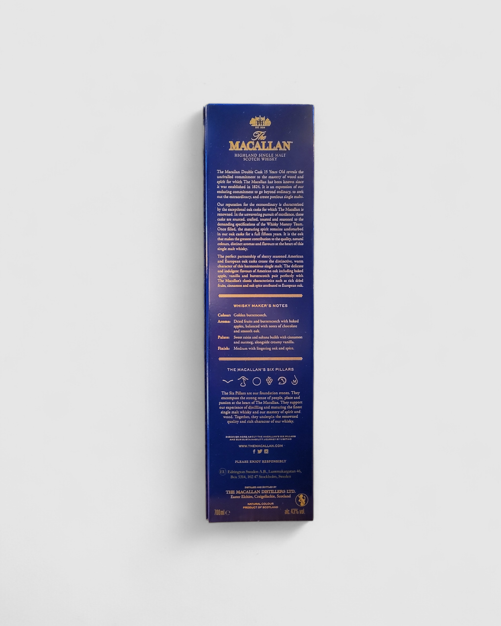 Scotch Whisky Highland Single Malt 15yo - The Macallan