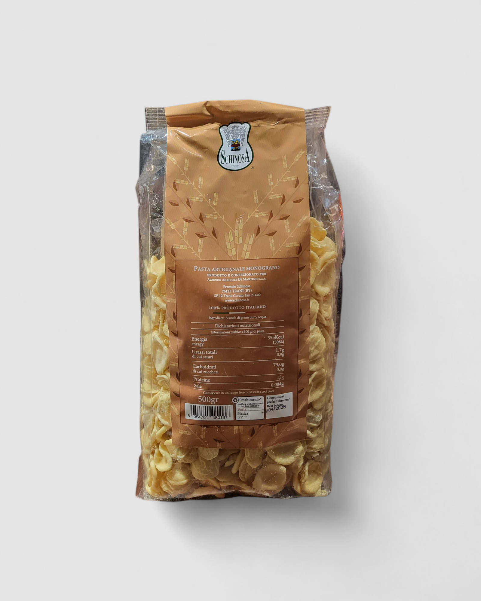 Orecchiette - Pasta Schinosa, De Martino