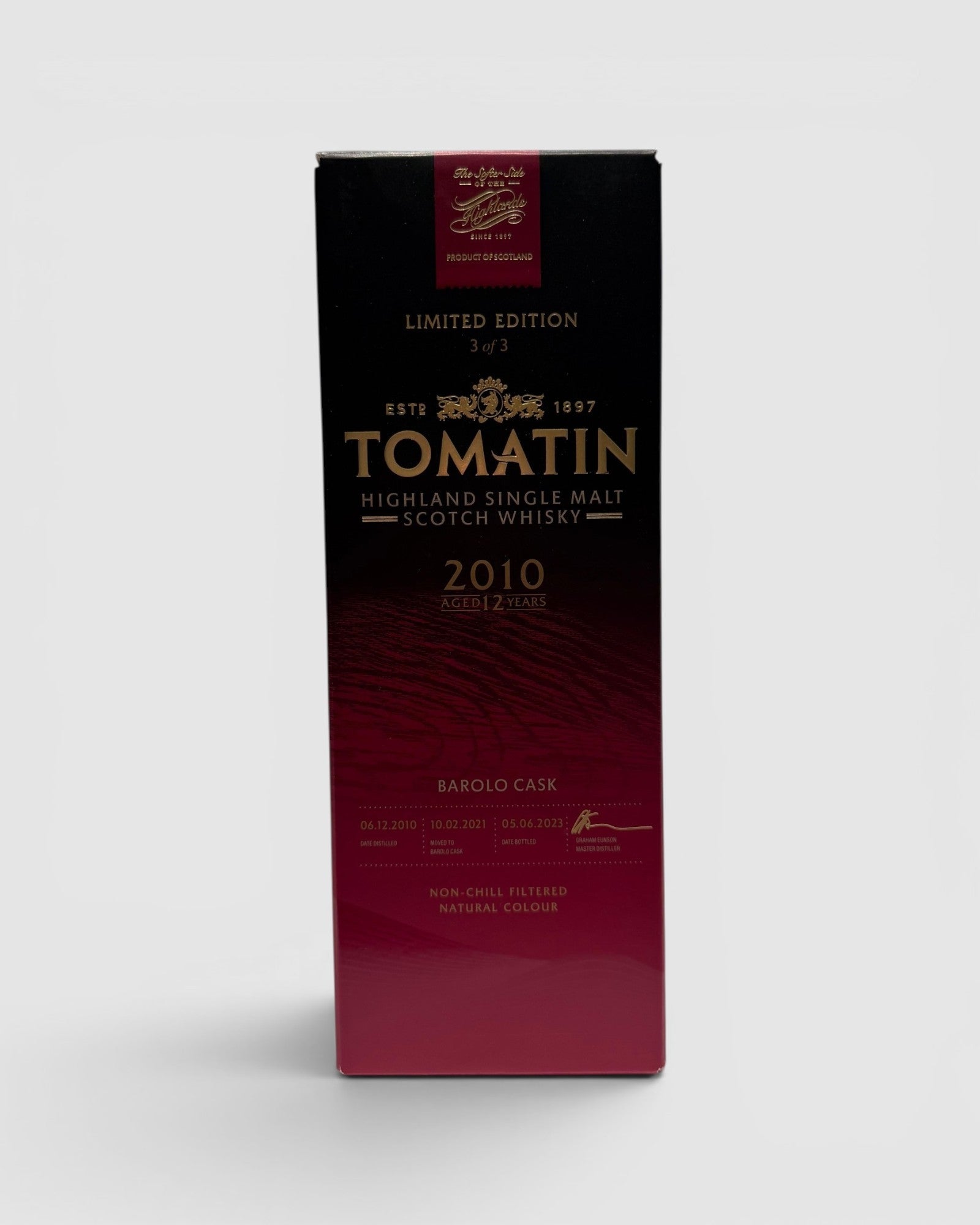 Tomatin 12 Yo Italian Collection Barolo Cask 2010 - Limited Edition Italian Collection