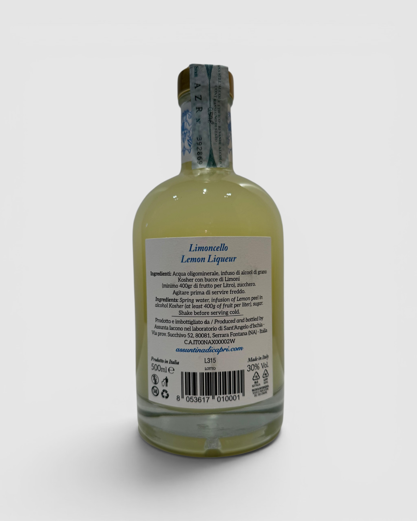 Limoncello delle Isole Partonopee - Assuntina di Capri