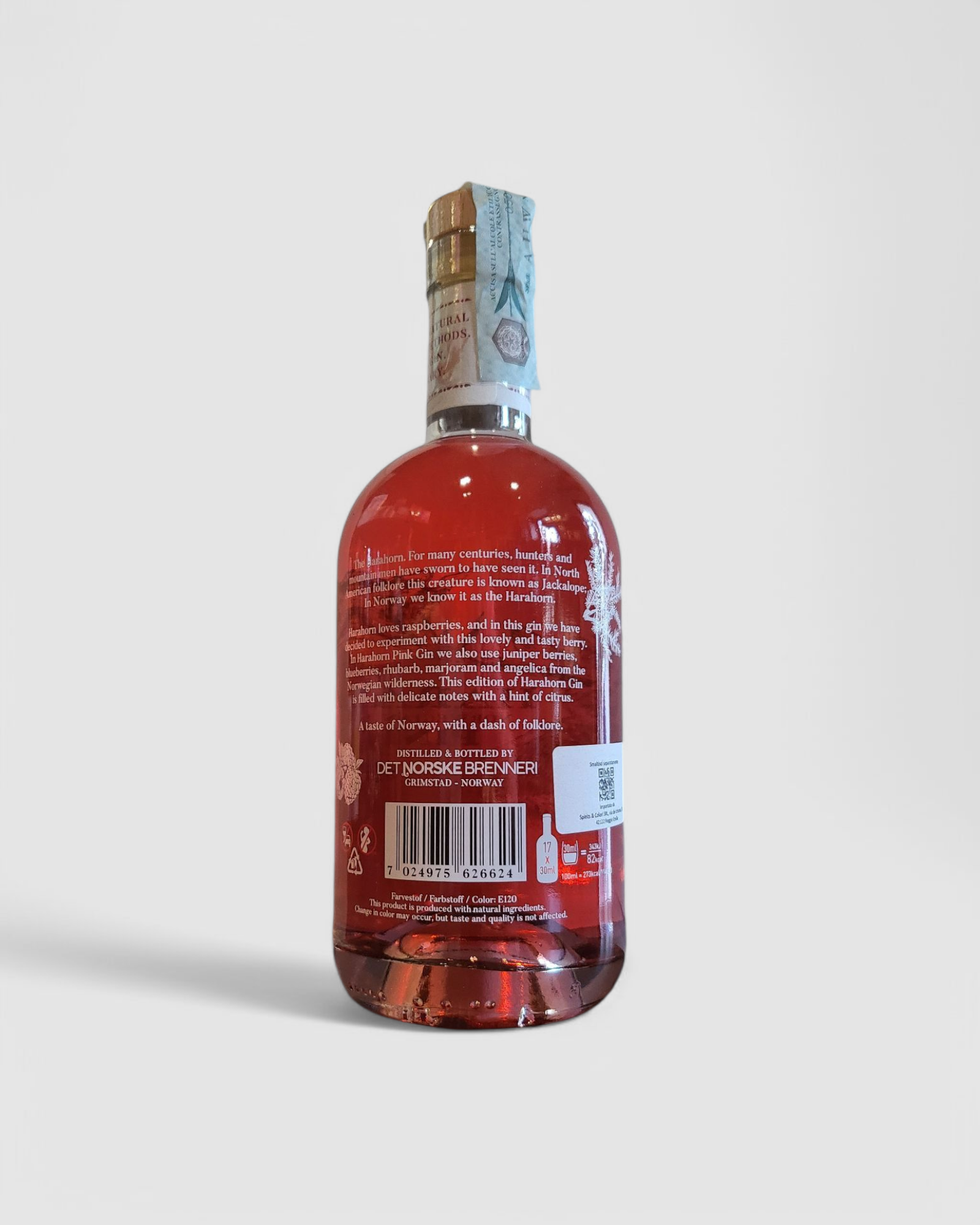 Harahorn Norwegian Small  Batch Pink Gin - Harahorn Gin