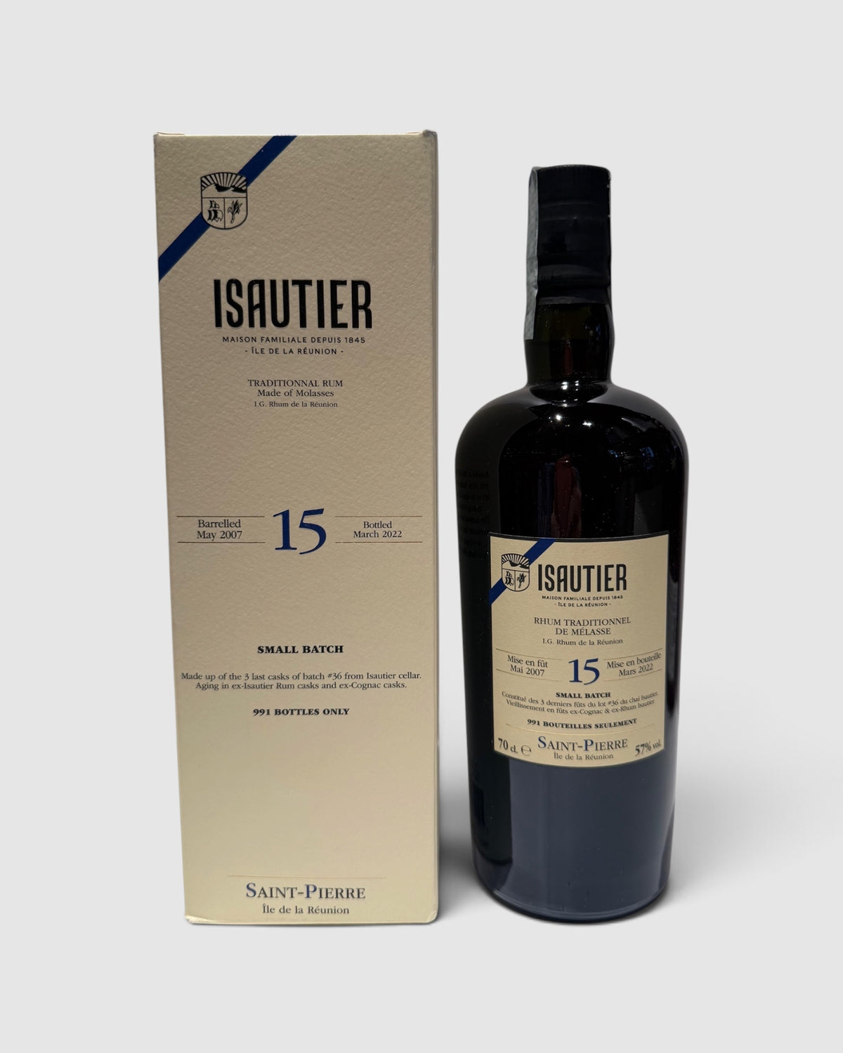 Isautier Traditionnel Rhum 15 Years Old Small Batch - Maison Familiale Depuis 1845