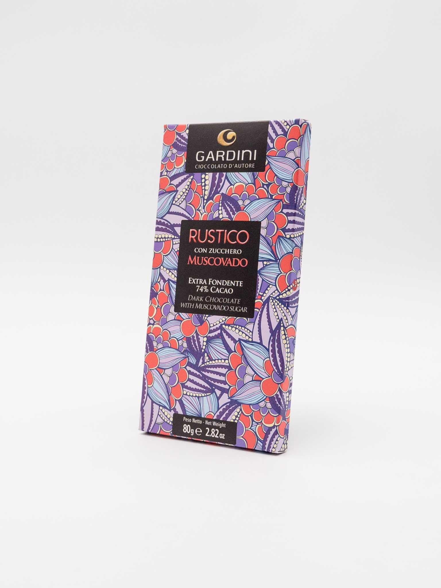 Tavoletta Extra Fondente con Fave di Cacao e Zucchero Muscovado "Rustico" - Gardini | 80g