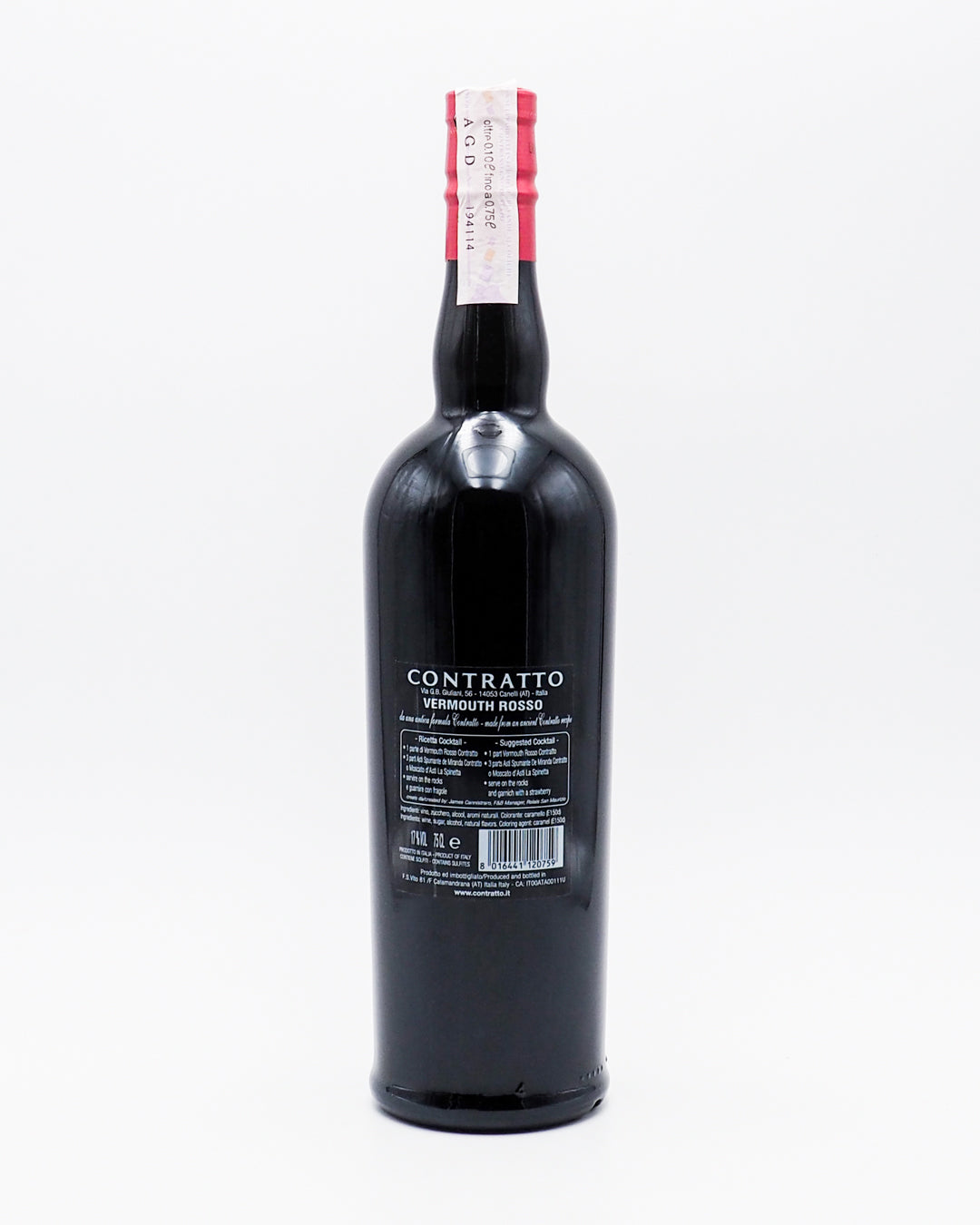 Vermouth Rosso - Contratto