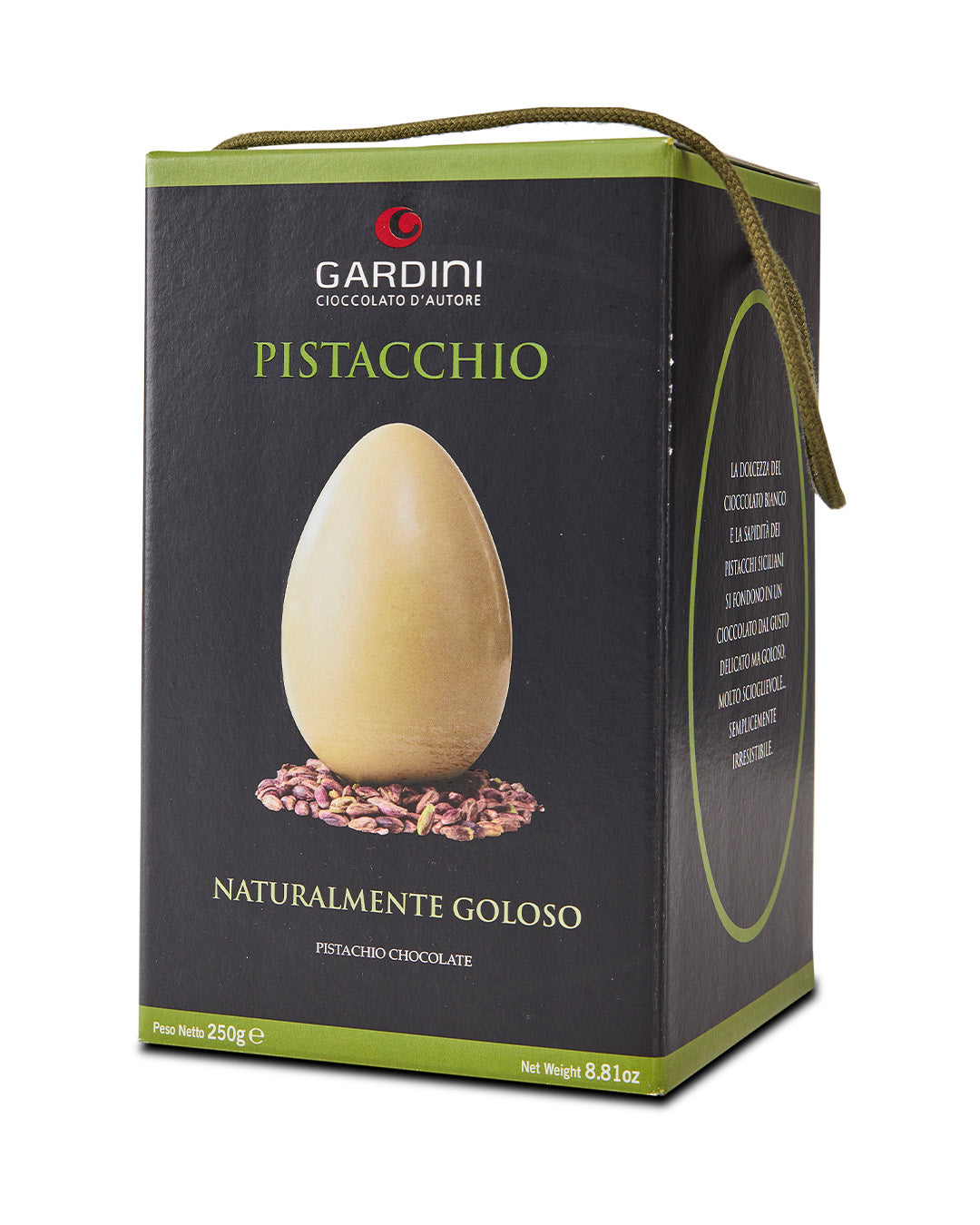 Uovo di Cioccolato Bianco al Pistacchio "Naturalmente Goloso" - Gardini